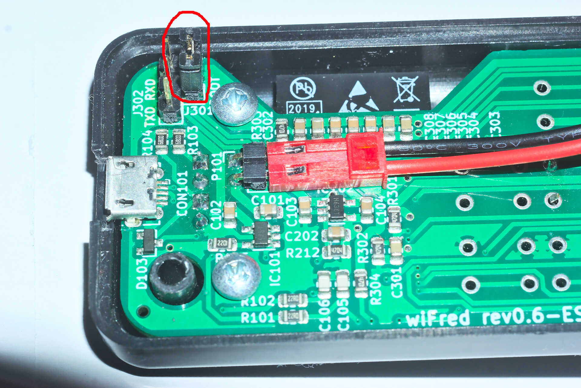 Battery connection