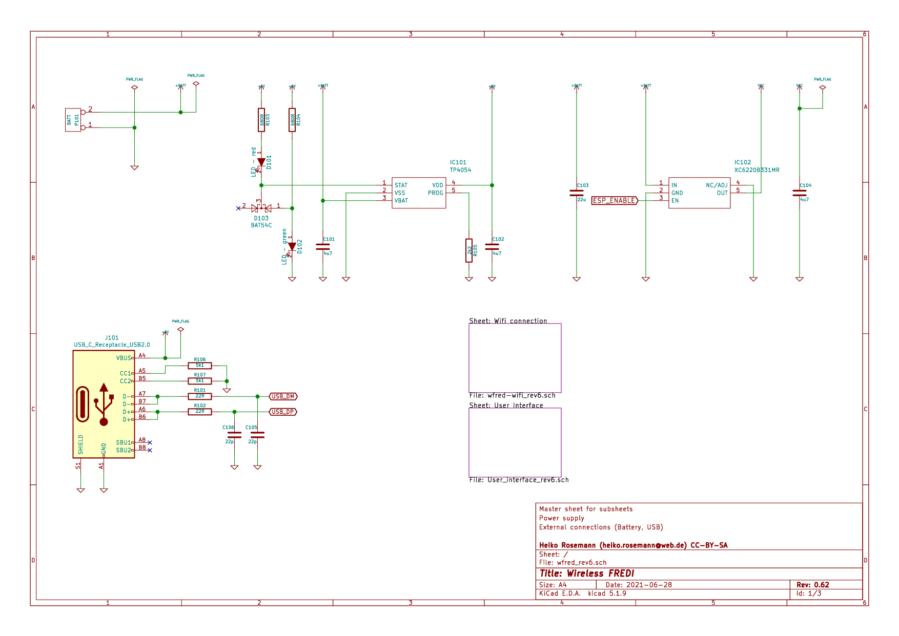 "Schematic sheet 1 for rev0.6